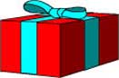 Medium Red/Teal Gift